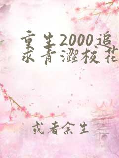 重生2000追求青涩校花同桌开始全文阅读阅读