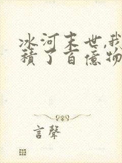 冰河末世,我囤积了百亿物资txt
