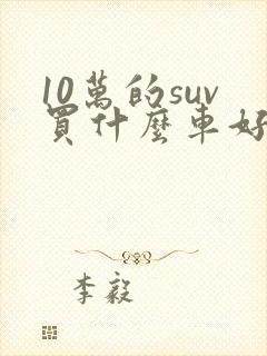 10万的suv买什么车好