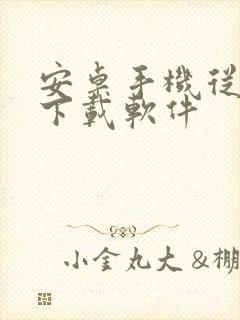 安卓手机从哪里下载软件