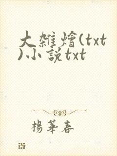 大杂烩(txt)小说txt