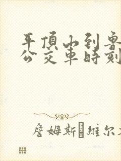 平顶山到鲁山的公交车时刻表