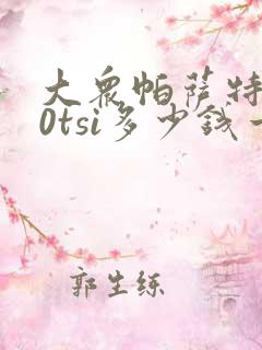 大众帕萨特330tsi多少钱一辆