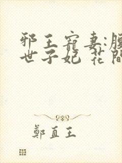 邪王宠妻:腹黑世子妃 花间雪