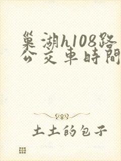 巢湖h108路公交车时间表