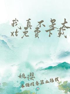 我真不是大佬txt免费下载