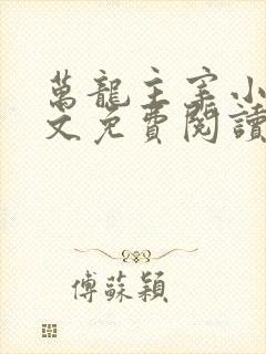 万龙主宰小说全文免费阅读无弹窗 万龙主宰小说全文免费阅读无弹窗