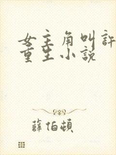 女主角叫许清欢重生小说