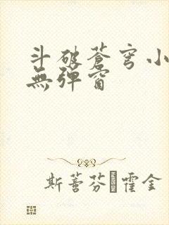 斗破苍穹小说 无弹窗