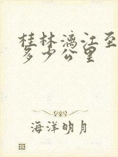 桂林漓江至阳朔多少公里