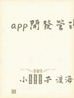 app开发管理