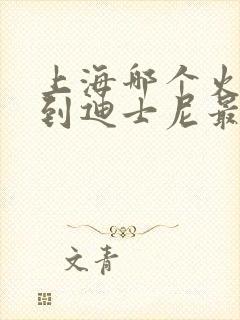 上海哪个火车站到迪士尼最方便