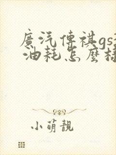 广汽传祺gs3 油耗怎么样