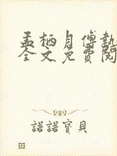 孟栖月傅执小说全文免费阅读