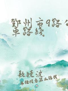 邓州市9路公交车路线