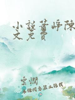 小说萧峥陈虹全文免费