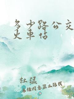 多少路公交车到火车站 多少路公交车到火车站