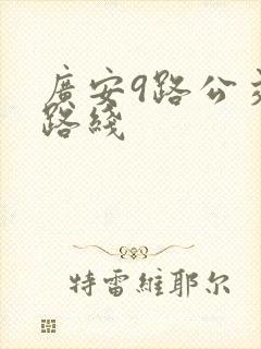 广安9路公交车路线