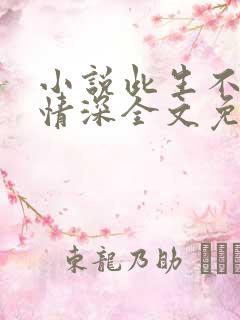 小说此生不负你情深全文免费阅读