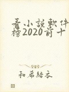 看小说软件排行榜2020前十名
