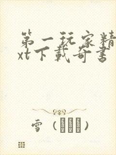 第一玩家精校txt下载奇书网