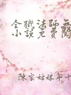全职法师无弹窗小说免费阅读