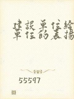 建设单位给监理单位的表扬信