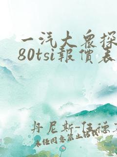 一汽大众探岳280tsi报价表 一汽大众探岳280tsi报价表