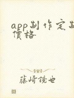 app制作定制价格