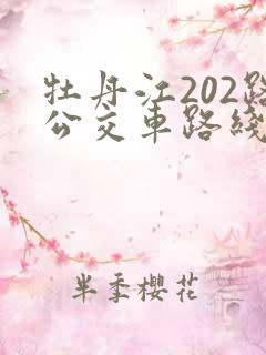 牡丹江202路公交车路线