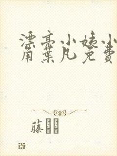 漂亮小姨小说主角叶凡免费阅读