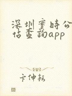 深圳实时公交到站查询app