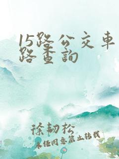 15路公交车线路查询 15路公交车线路查询