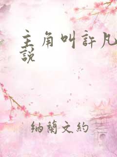 主角叫许凡的小说