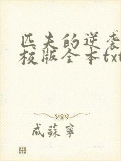 匹夫的逆袭 精校版全本txt