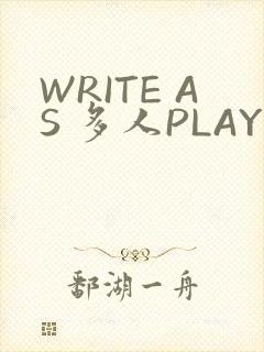 WRITE AS 多人PLAY