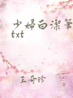 少妇白洁笔趣阁txt