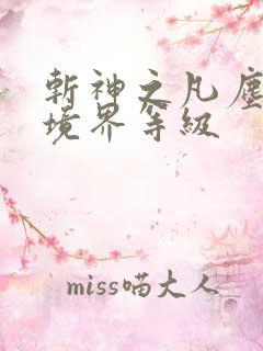 斩神之凡尘神域境界等级