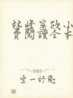 林峰宁欣小说免费阅读全本下载