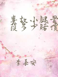 事故小腿骨折可获多少赔偿