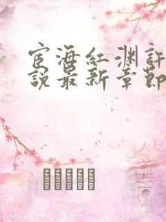 宦海红渊许浩小说最新章节