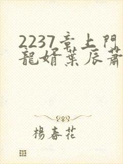 2237章上门龙婿叶辰萧初然