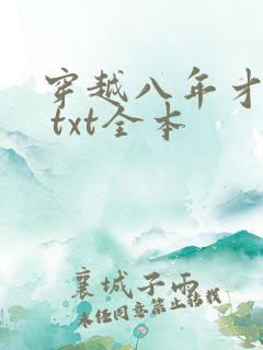 穿越八年才出道 txt全本