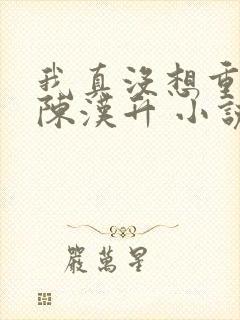 我真没想重生啊陈汉升 小说