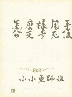 怎么样用手机给公交卡充值