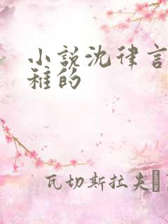 小说沈律言与江稚的