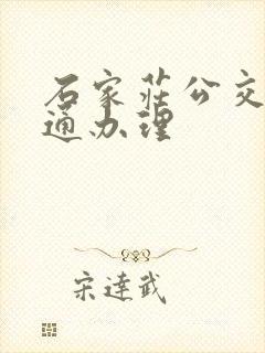 石家庄公交一卡通办理