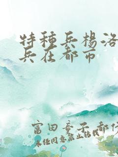 特种兵杨洛特种兵在都市