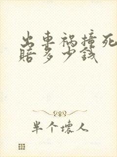 出车祸撞死人要赔多少钱
