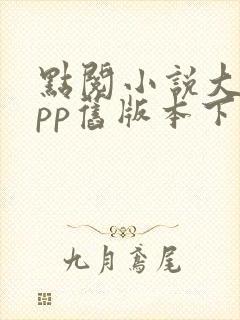 点阅小说大全app旧版本下载 点阅小说大全app旧版本下载